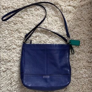 Navy blue Coach crossbody